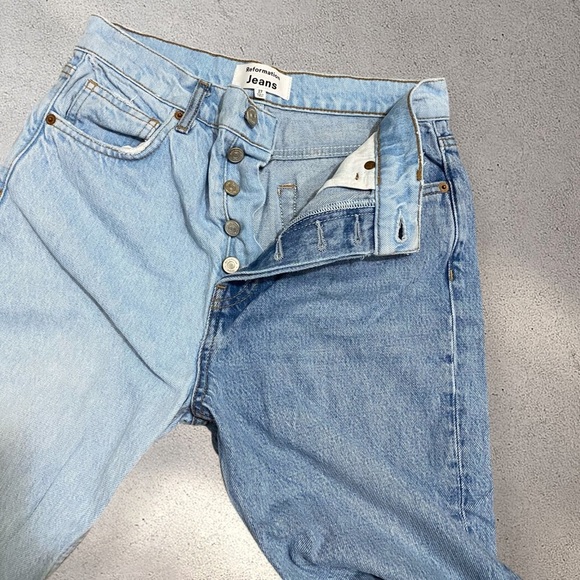 Reformation Light Blue Straight Leg Jeans - Picture 4 of 6